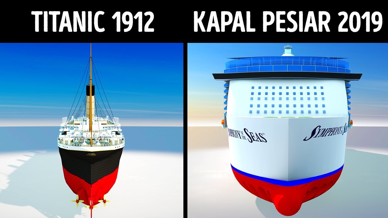 Titanic VS Kapal Pesiar Moderen