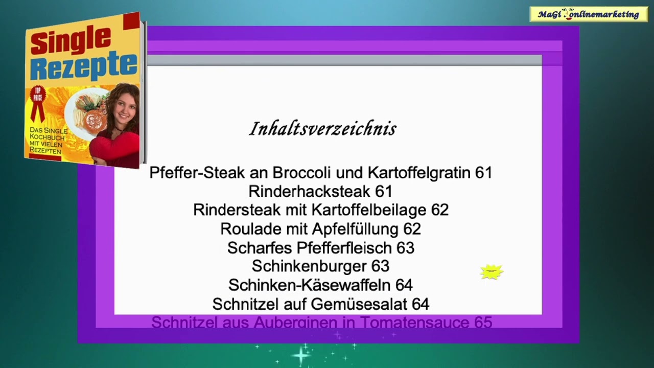 Single Rezepte - &uuml;ber 300 Rezepte nicht nur f&uuml;r Singles
