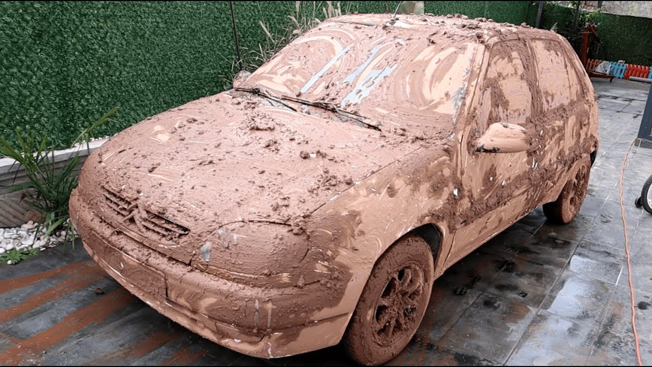 20 YEARS UNWASHED CAR ! Wash the Dirtiest Citroen Saxo