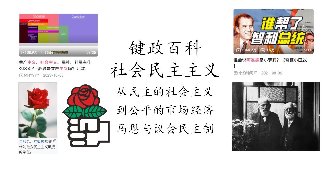 键政百科：社会民主主义丨伯恩施坦丨修正主义丨民主的社会主义丨公平的市场经济丨列宁丨罗莎卢森堡丨先锋队专政丨阿连德丨