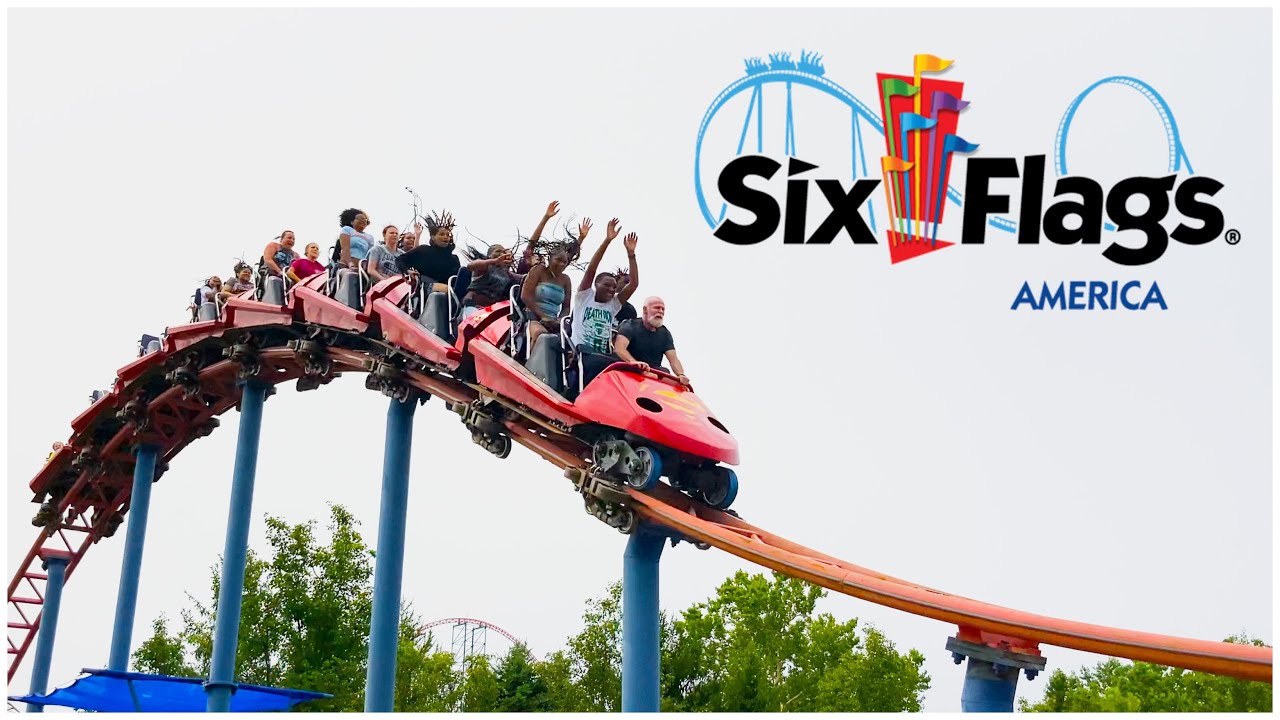 Visiting Six Flags America | Maryland USA 2023