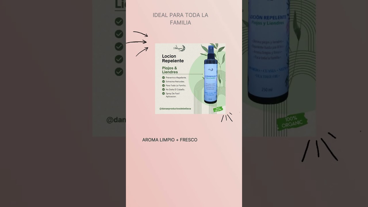 Loción Repelente Anti Piojos+Liendres 