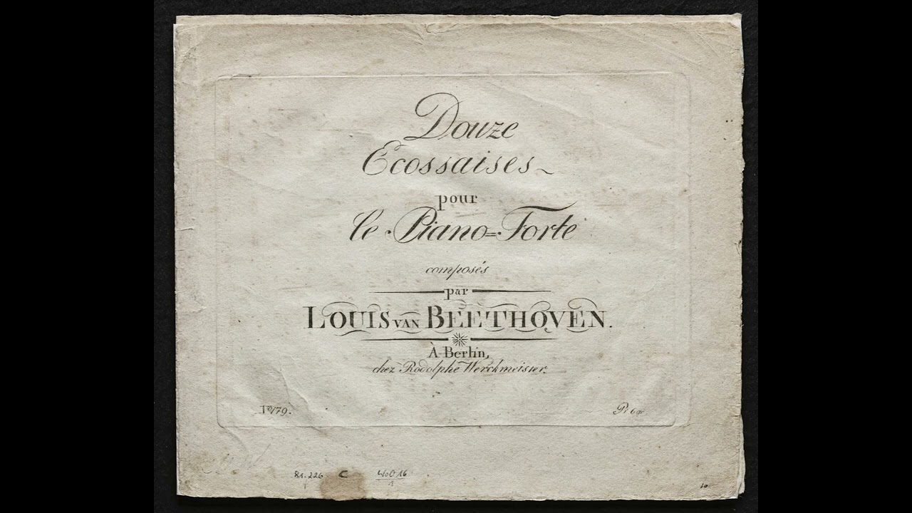 WoO 16a Scozzesi 12 riduzione per pianoforte   orchestrazione congetturale