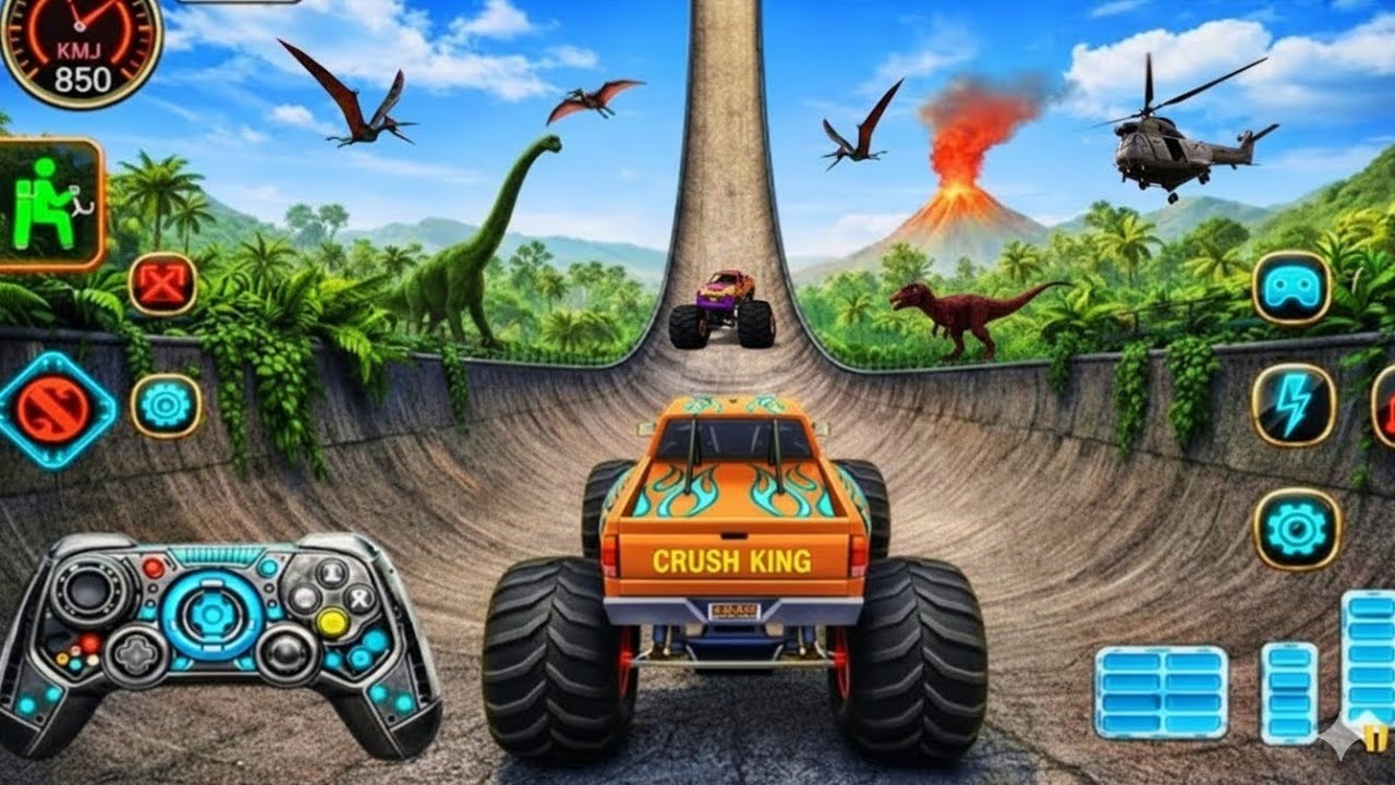 Monster Truck Mega Ramp Extreme Driver – Ultimate GT Car Stunts Racing – Android Gameplay