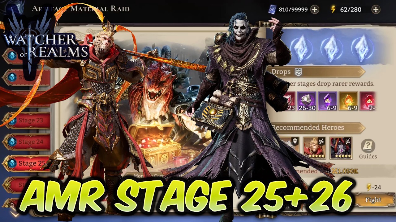 Artifact Material Raid AMR Stage 25 + 26 | Watcher of Realms