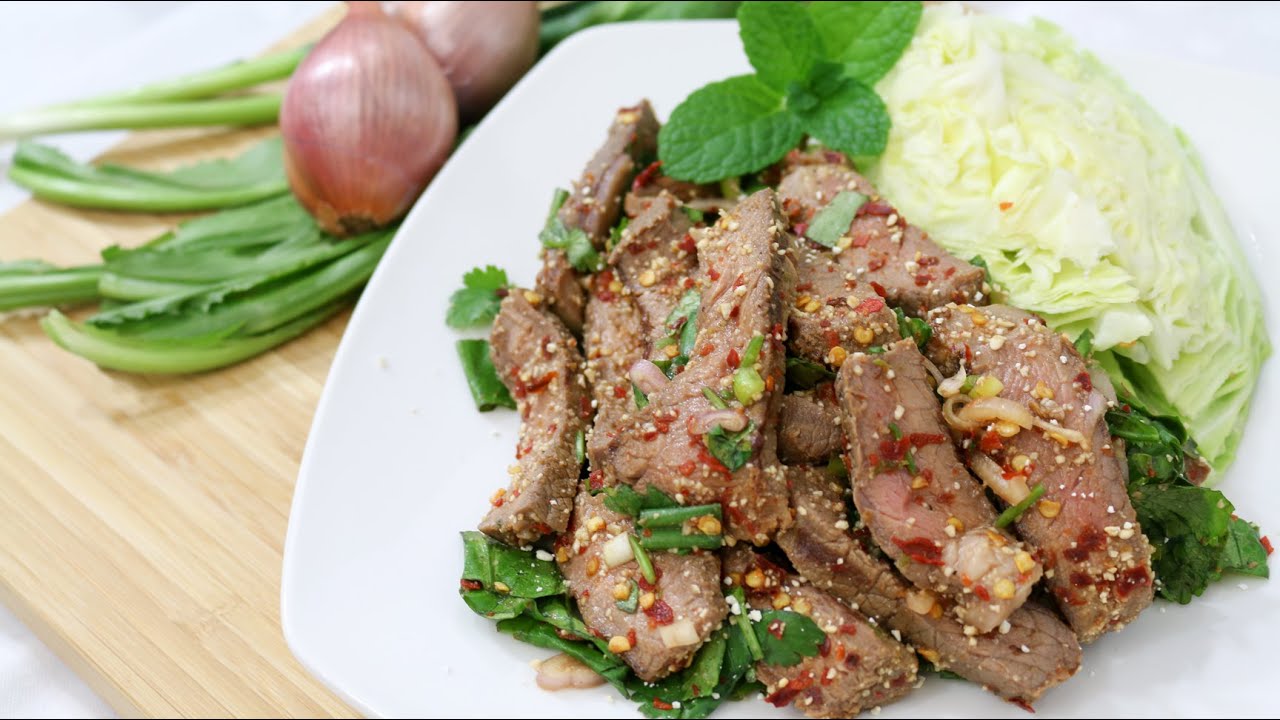 Thai Beef Salad Isaan Style น้ำตกเนื้อ - Episode 68