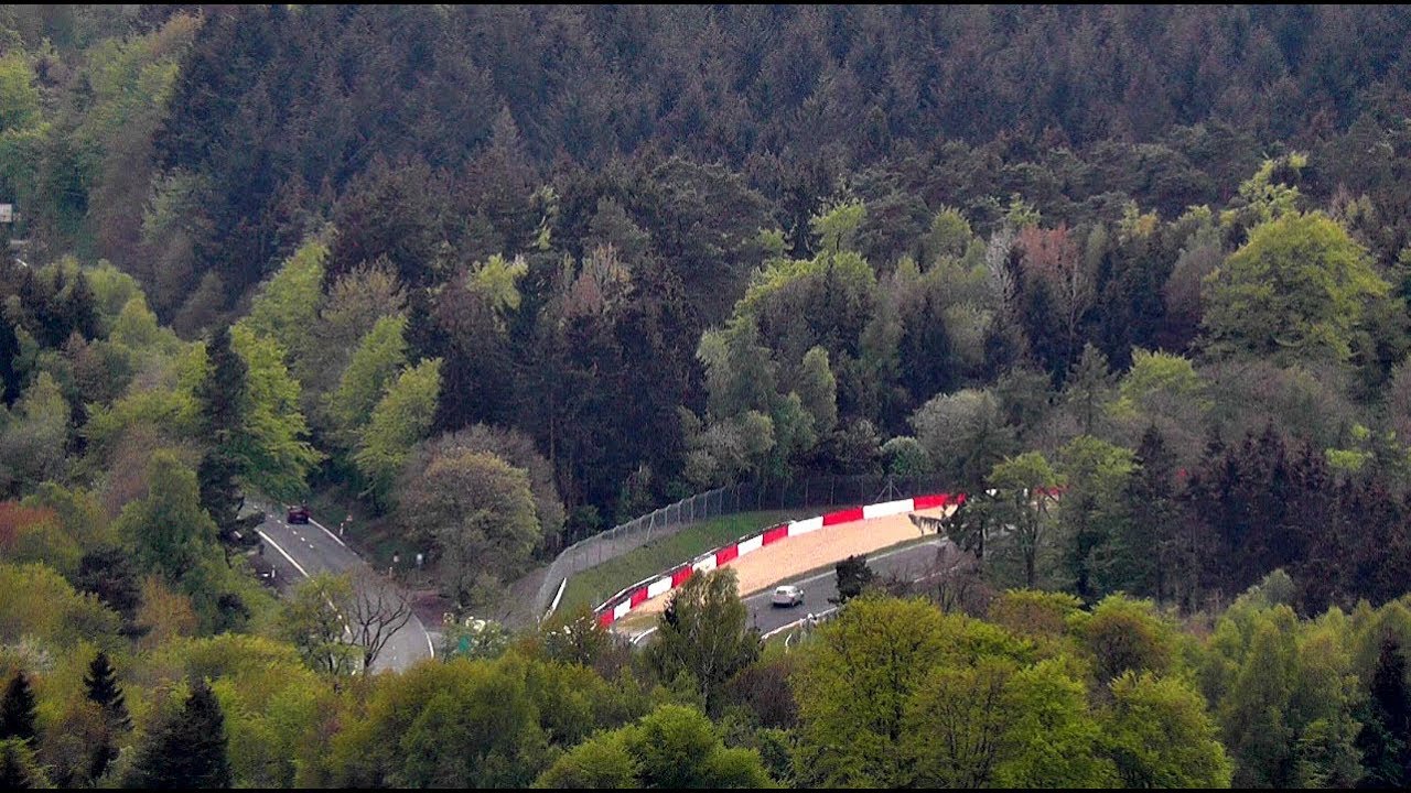 View At The Nordschleife From Top Of Hohe Acht 747 m