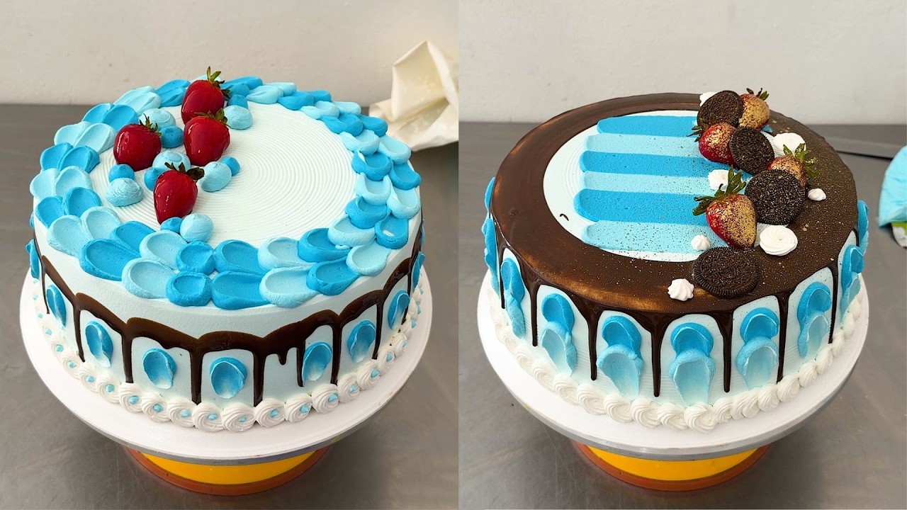 como decorar tortas con una sinple cucharilla | torta | cake | tutorial