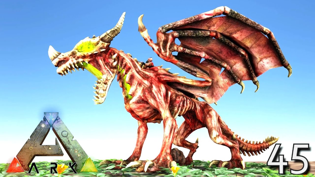 DRACOLICH UNDEAD DRAGON !!! ARK: SURVIVAL EVOLVED GENOMES MEGA MONSTER MODDED E45