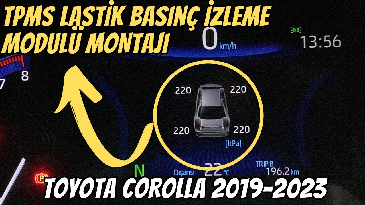 Tpms Lastik Basınç İzleme Modulü Montajı | Toyota Corolla 2019-2023