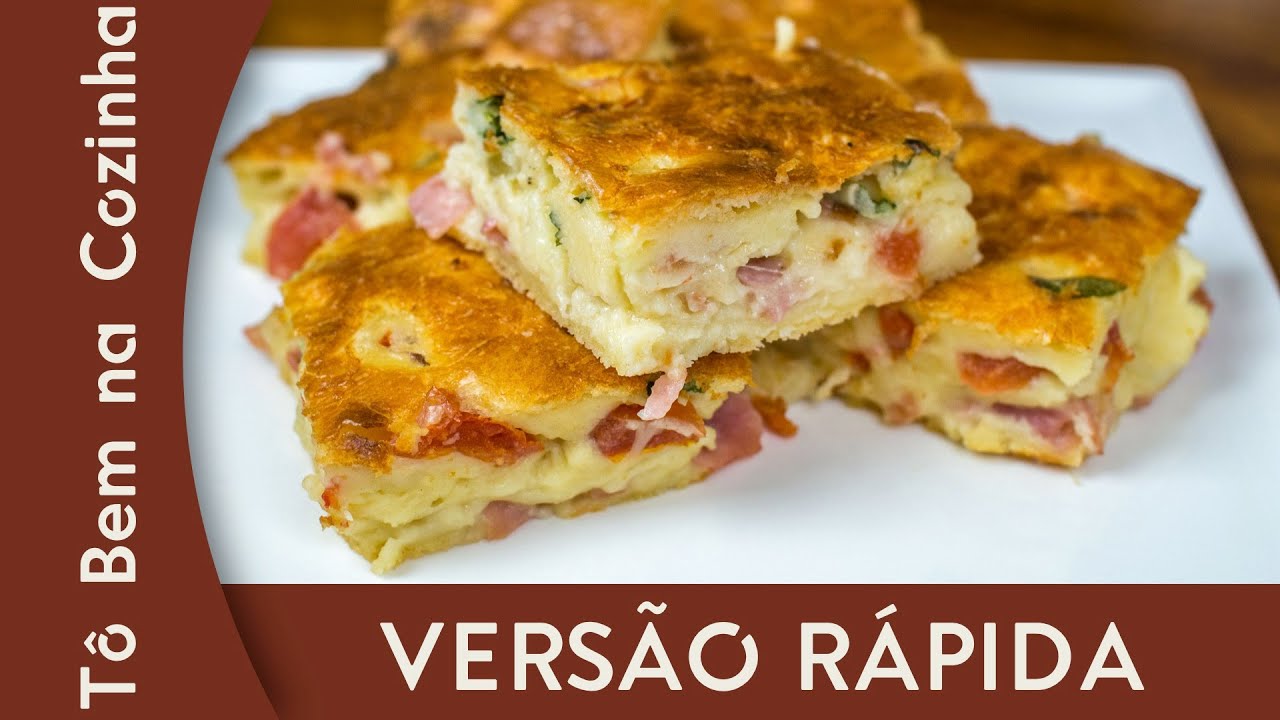 TORTA DE LIQUIDIFICADOR [Vers&atilde;o R&aacute;pida] - Receita de torta salgada de liquidificador