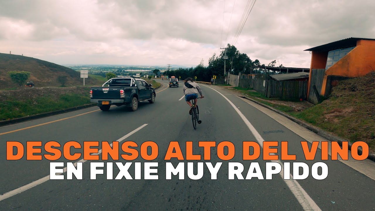 DESCENSO del vino EN FIXED GEAR (muy rápido) FIXIE IN...