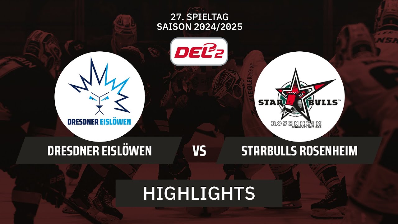 DEL2: Dresdner Eislöwen vs. Starbulls Rosenheim I Highlights - 27. Spieltag | SDTV Eishockey