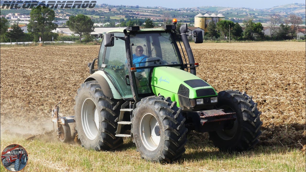 OPEN PIPE - SOUND 🔊🔊 | DEUTZ-FAHR AGROTRON 120 + Coltivatore RABE | SOIL CULTIVATION 2021 | LEFOER