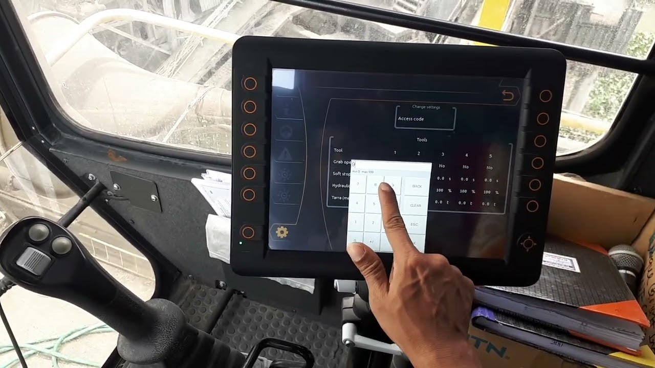 E-crane 1000C series load tare procedure