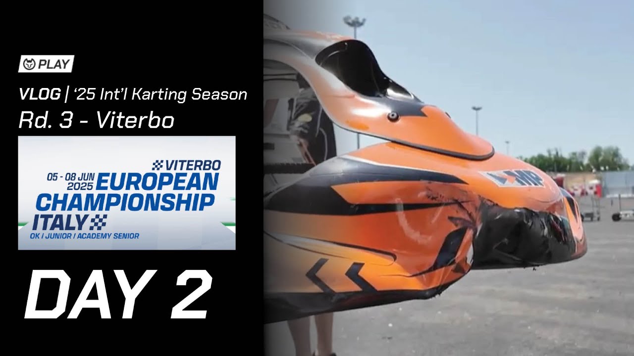 VLOG - Day 2 - FIA Karting European Championship OK-OKJ 2025 - Rd 3 - Viterbo