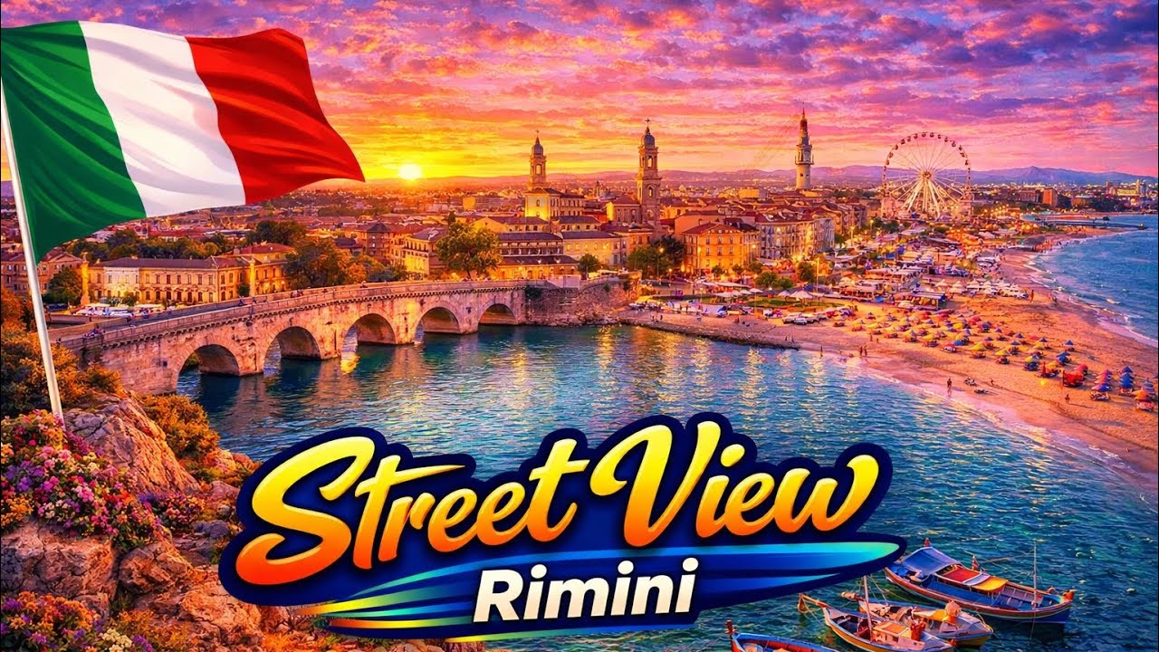 Street View of Rimini, Italy 🇮🇹 