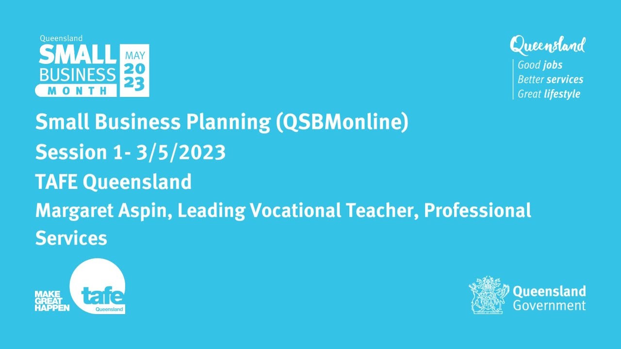 QSBMonline Session 1 - Small Business Planning