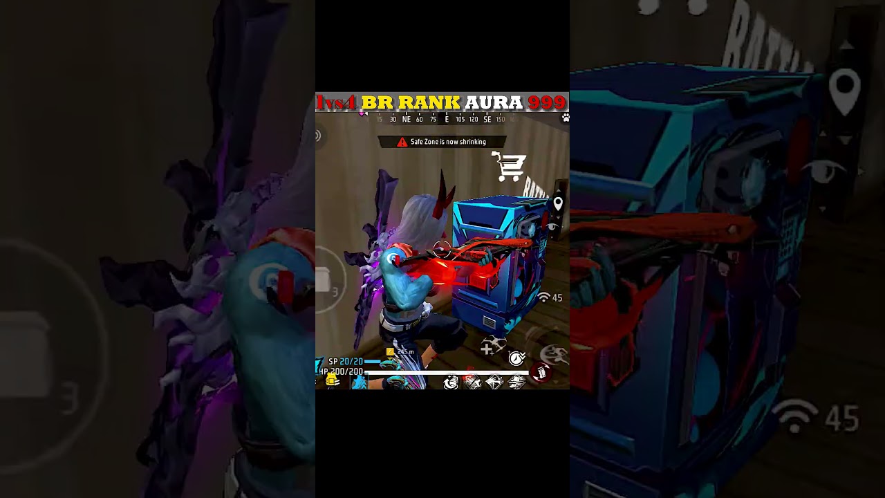 1VS4 BR RANK 🤯 TRUST GAMER FREE FIRE
