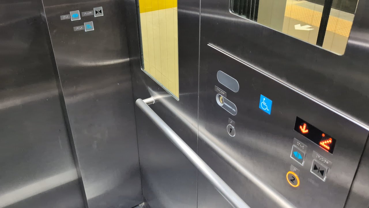 Japanese-style Hitachi elevator at An Phú (HCMC Metro Station), Vietnam
