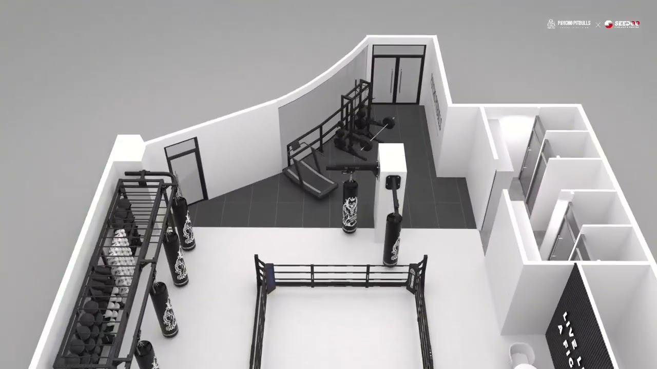 🇰🇷 150㎡ MMA & Boxing Gym Design in Korea | Seedoosports