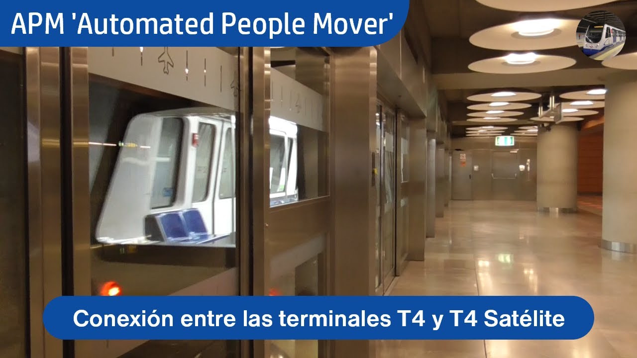 El tren automático que conecta la T4 con T4-Satélite