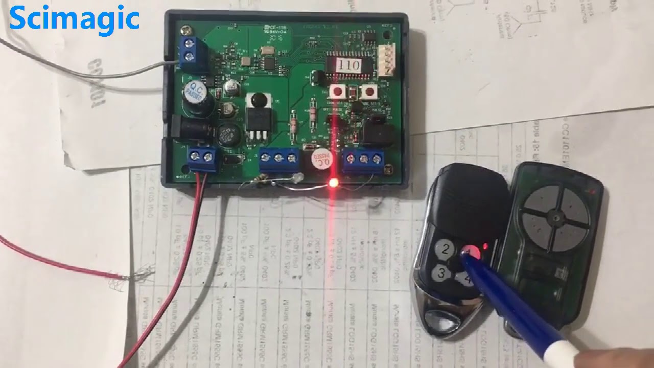 smg 015ptx5v2 compatible ptx 5v2 ata garage door remote control triocode128 ptx5 transmitter 433 92M
