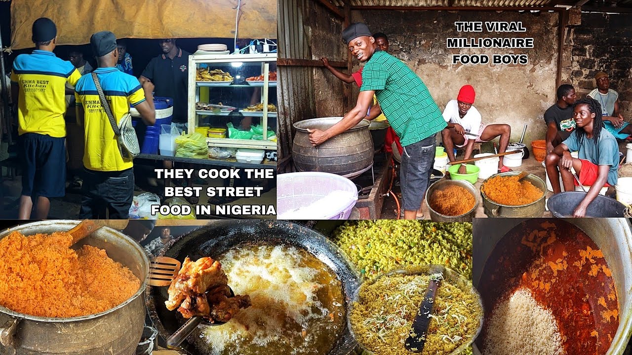 THESE VIRAL NIGERIAN BOYS MAKE MILLIONS COOKING AND SELLING STREET FOOD IN MANY BRANCHES IN NIGERIA