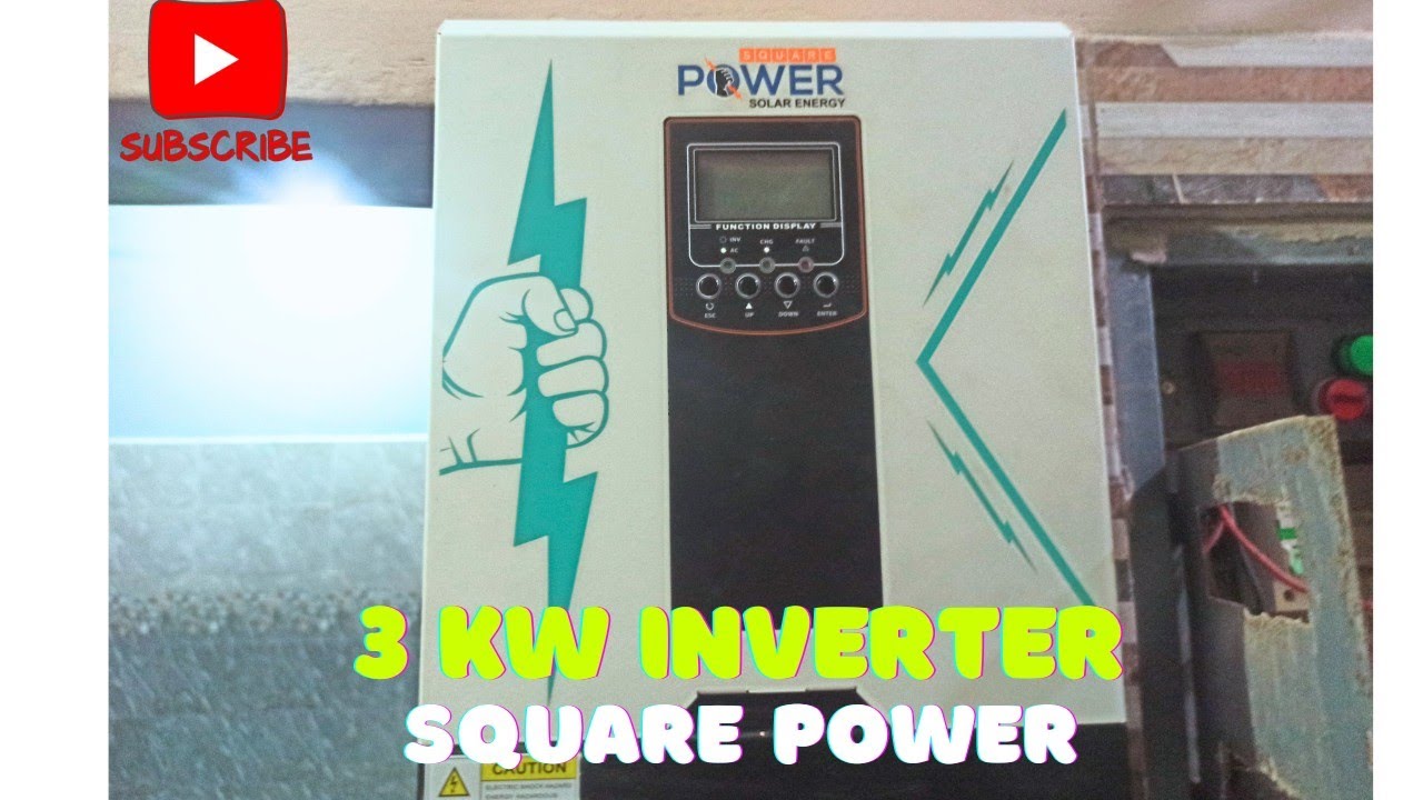 Square power 3 kw inverter installation with 4 solar panels 585 jinko / AGS SP 1800 batteries Landhi