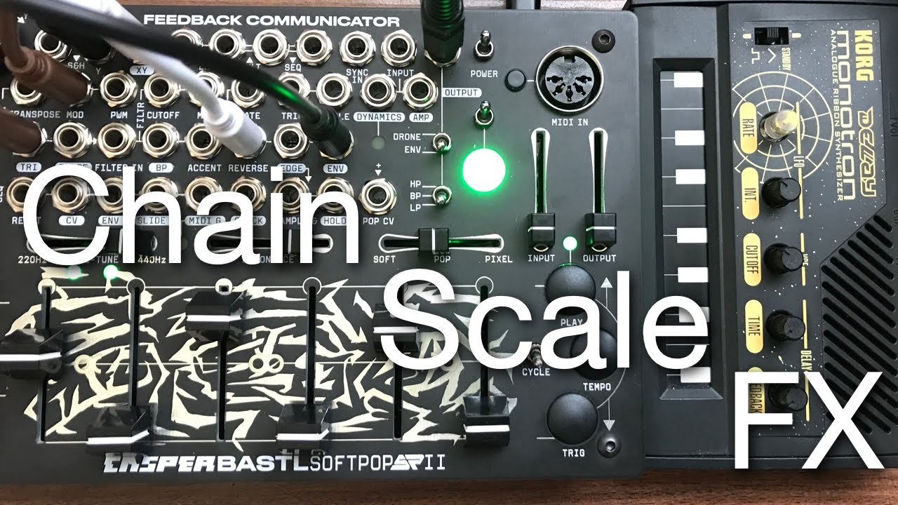 Chain, Scale, FX / Bastl Softpop SP2 + Korg Monotron Delay