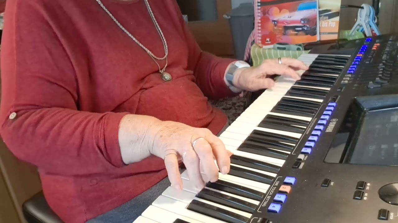 Das schöne Mädchen von Seite gespielt am Genos1