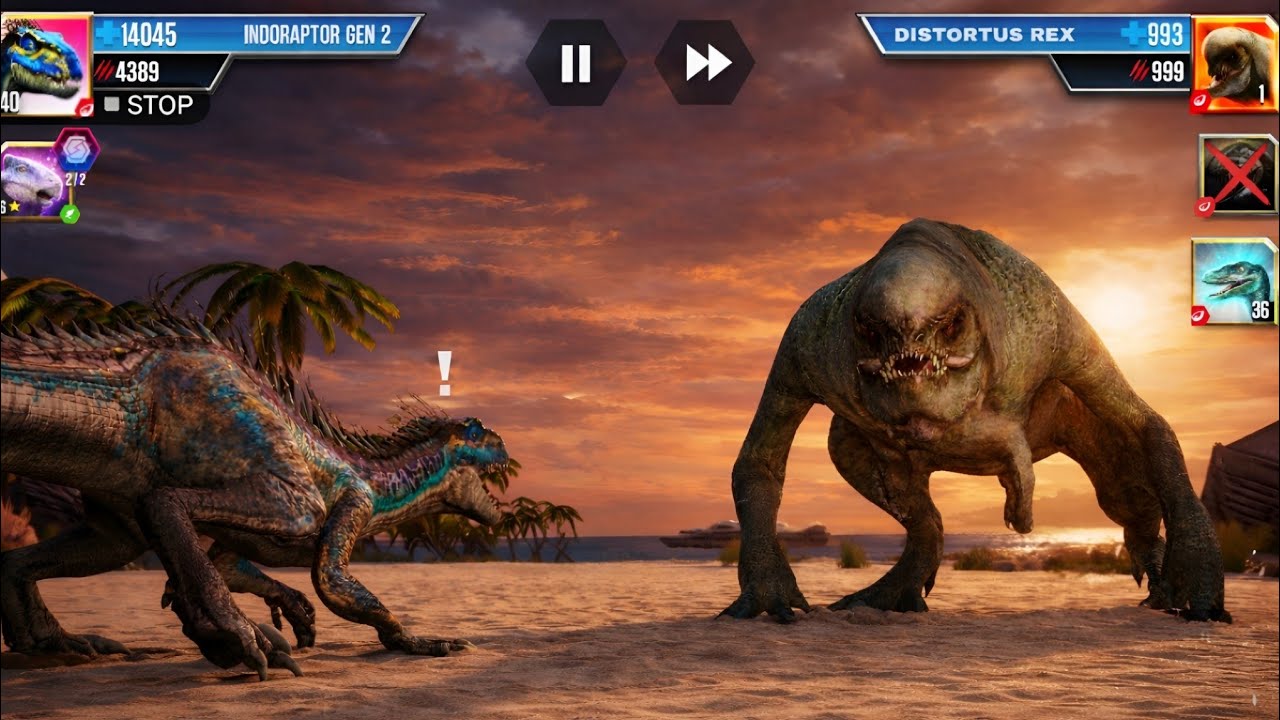 ⚡ BOSS FIGHT ALERT! Distortus Rex Goes Crazy! | Jurassic World The Game 🦖🔥