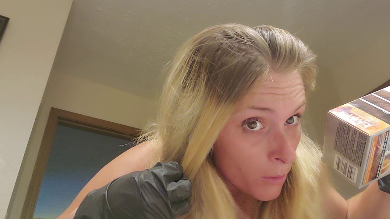 box die blonde to brown at home