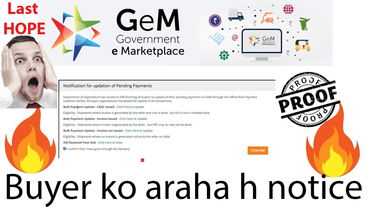 BUYER GETTING NOTICE ON GEM