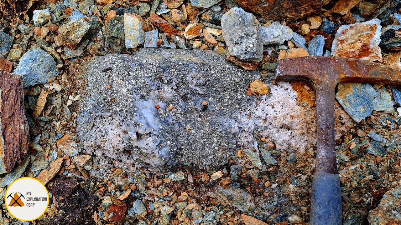 Mineralized Vuggy Quartz Vein Exposed From Road Building!