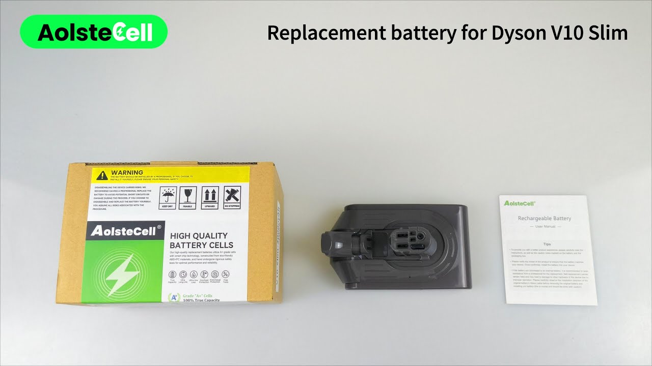 Replacement battery for Dyson V10 Slim 18V 45Wh 5 Cells