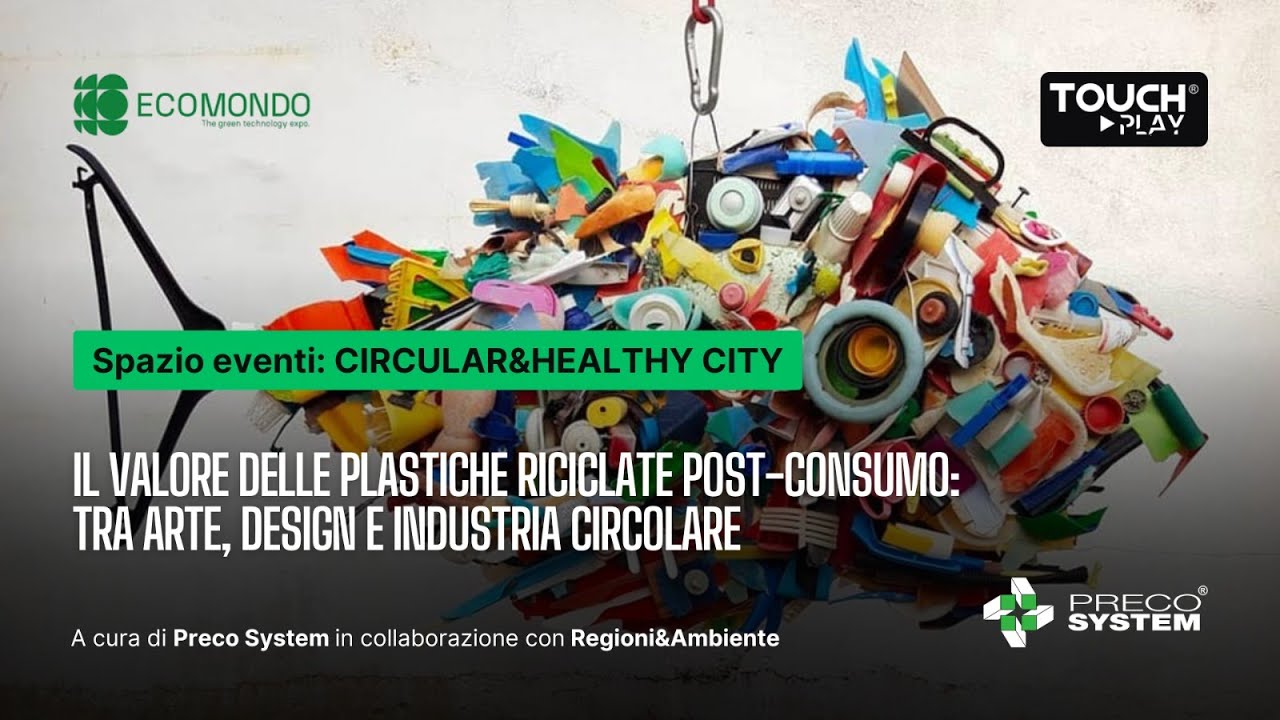 Ecomondo 2025  Plastiche riciclate post consumo tra arte, design e industria circolare.