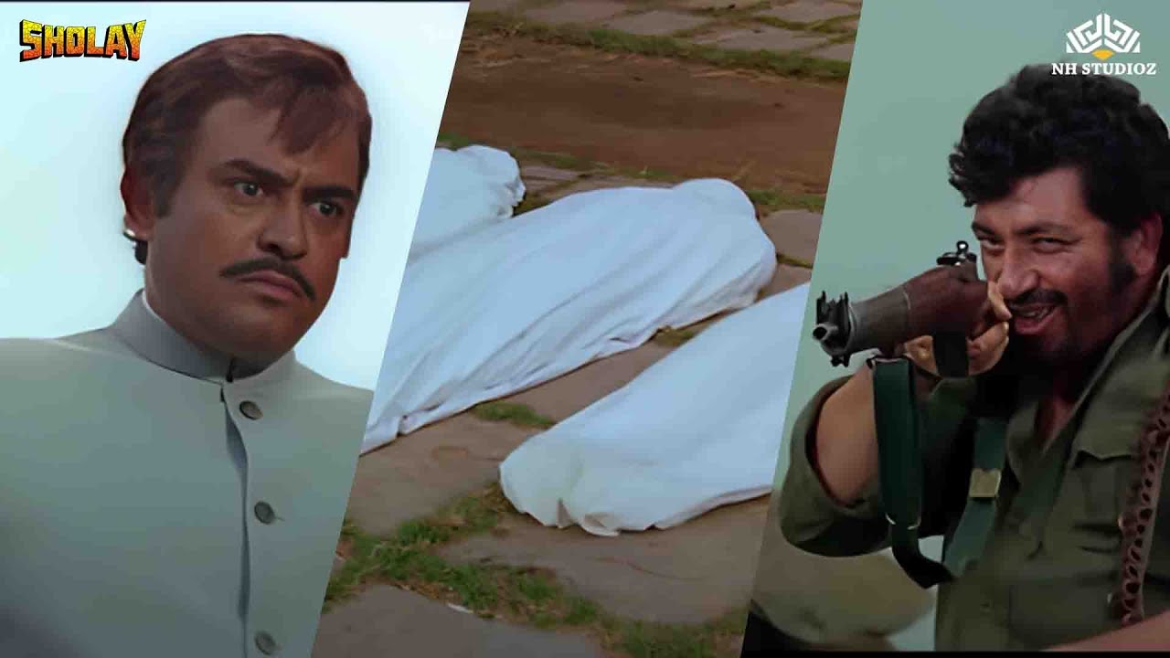 Gabbar Singh Killed Thakur's Family | Action Scene From Sholay Hindi Movie