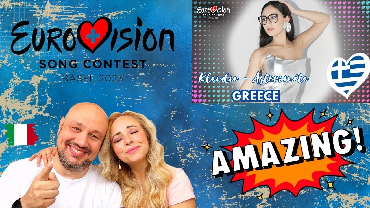 Italian Reaction to Klavdia's 'Asteromáta': 🇬🇷 Greece Brings Magic to Eurovision 2025!