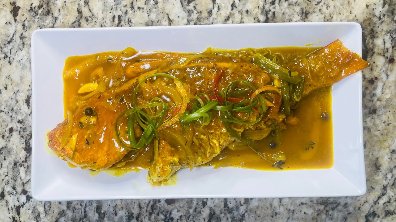 HOW TO MAKE JAMAICAN CURRY FISH 🇯🇲