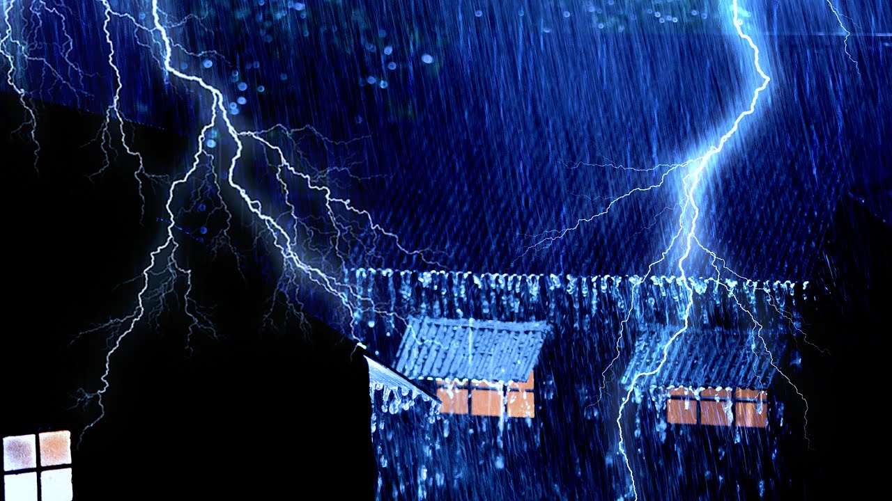 Lluvia y Truenos Poderosos | Sonido Relajante para Dormir y Aliviar el Estrés