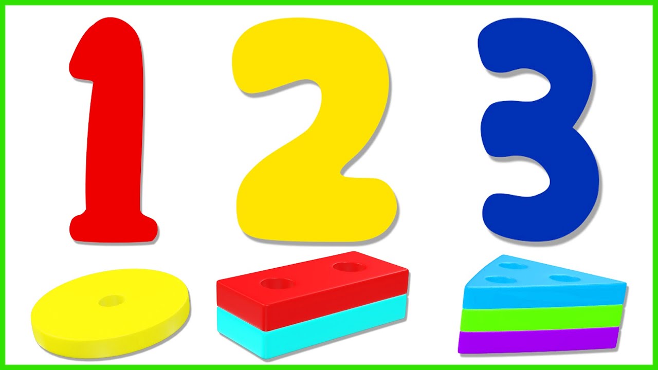 123 Numbers & Shapes | Train Number Song | 1 To 10 Counting for Kids | Number Names | Learn to Count