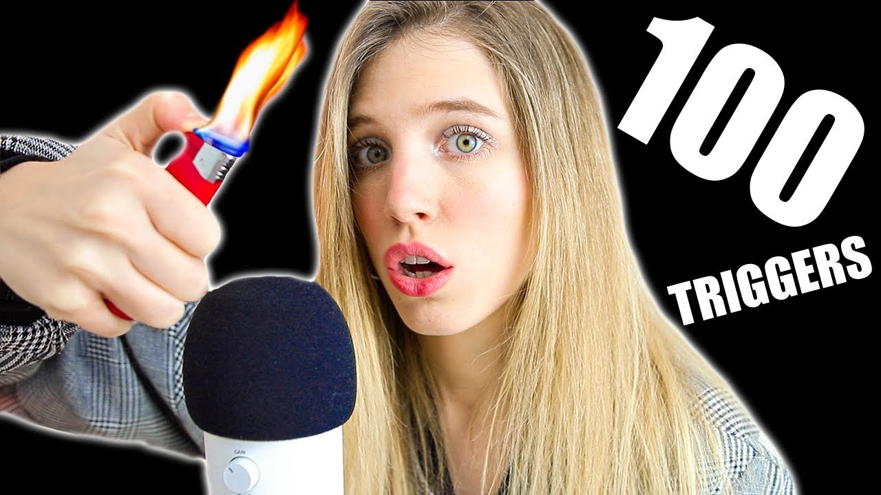 ASMR 100 TRIGGERS IN 4 MINUTES (CHALLENGE)