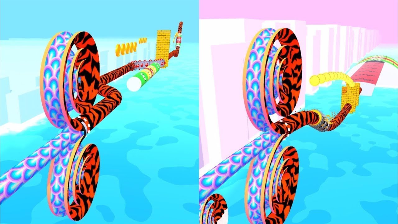Spiral Rider! Very Satisfying And Relaxing ASMR Slicing Game