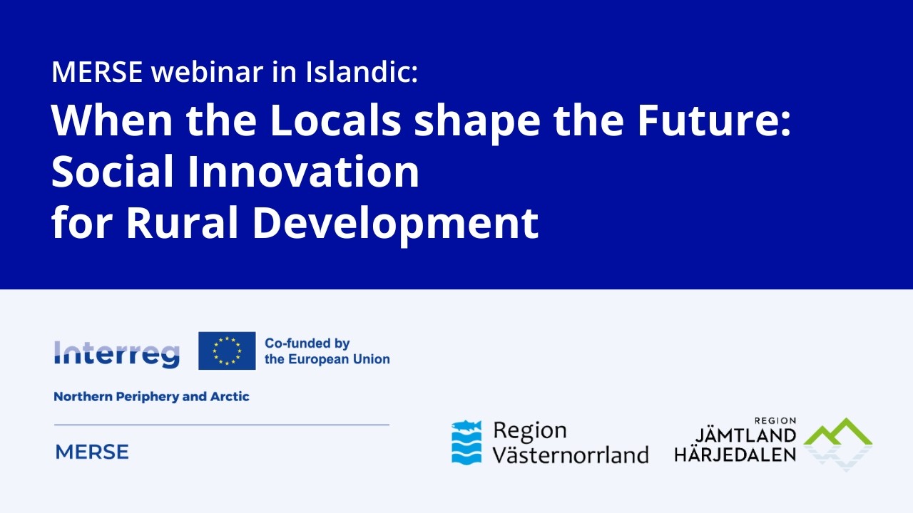 MERSE Webinar: When the locals shape the future – social innovation for rural development