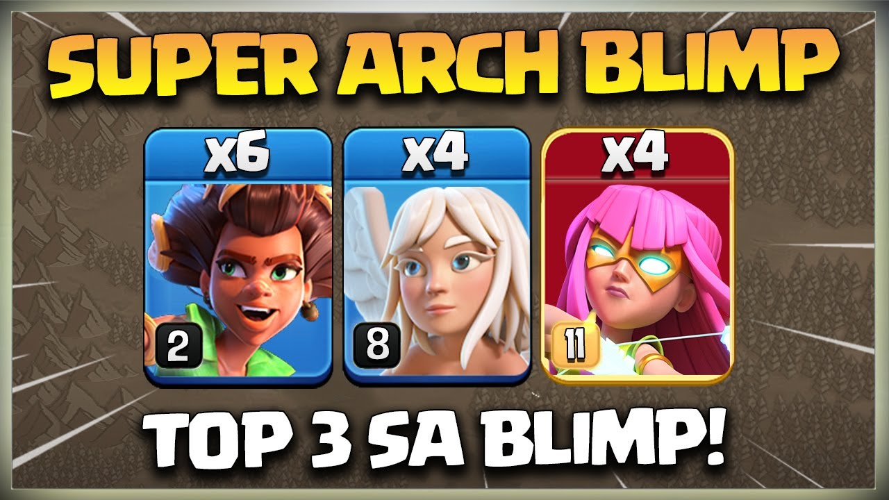 Th15 Super Archer Blimp Attacks = Easy 3 Star! Root Riders, Hydra, Dragons Best TH15 Attack Strategy