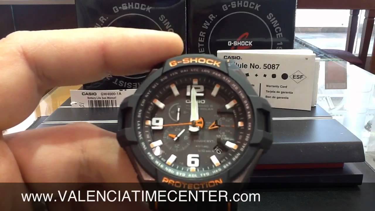 Как настроить Casio GW4000-1A G Shock Module 5087 от Valencia Time Center