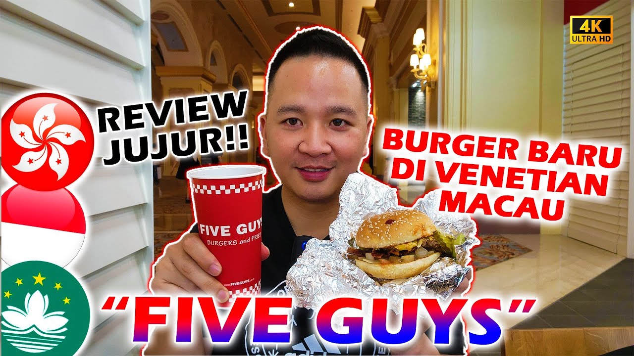 FIVE GUYS BURGER BARU DI VENETIAN MACAU., NI REVIEW JUJR YA