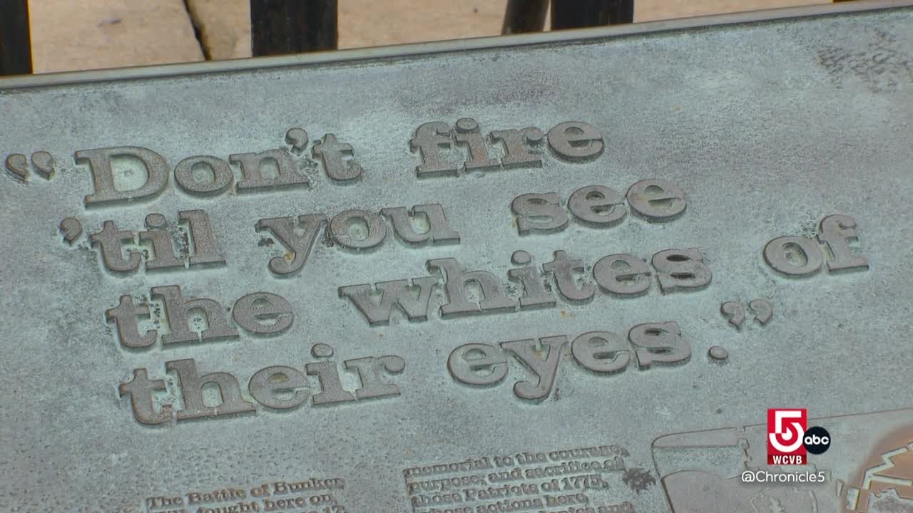 ‘Don’t fire until you see the whites of their eyes’: Bunker Hill remembered in Boston