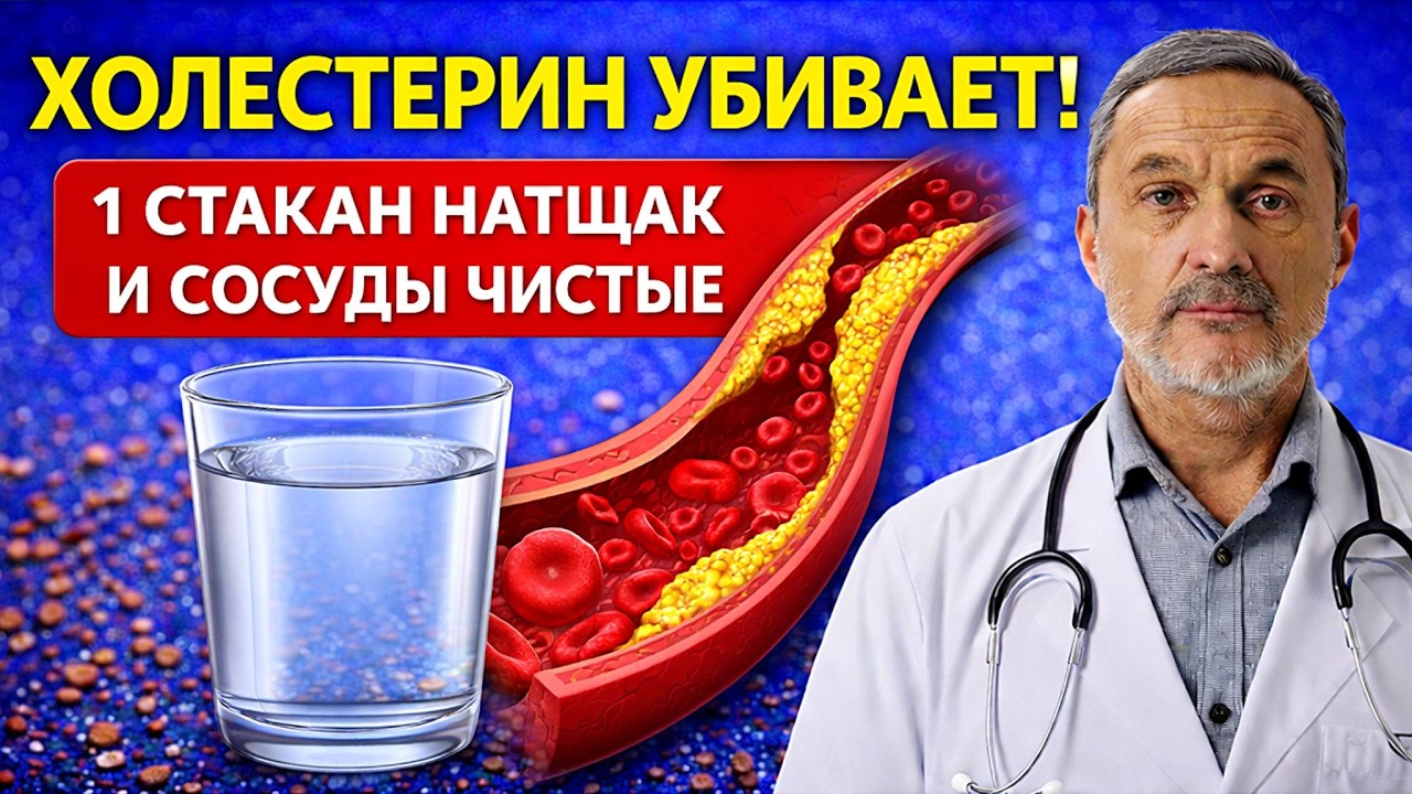 ХОЛЕСТЕРИН РУХНЕТ! Всего 1 стакан этого напитка натощак | РАСКРЫВАЕМ СЕКРЕТ